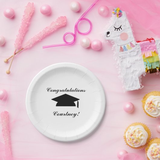 borden voor "Afstuderen" op maat Papieren Bordje (Feest)