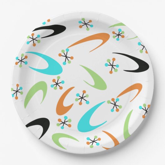 Borden voor atoompapier uit de middeleeuwen papieren bordje (Voorkant)