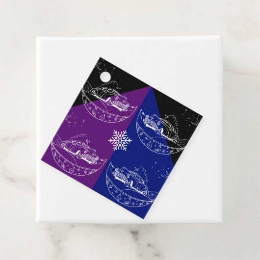 Borden voor auto's en boompapier bedankjes labels (In situ)