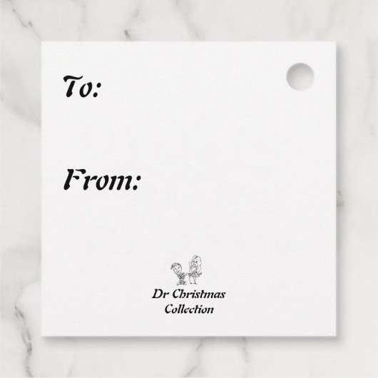 Borden voor auto's en boompapier bedankjes labels (Achterkant)