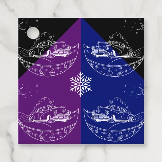 Borden voor auto's en boompapier bedankjes labels (Voorkant)