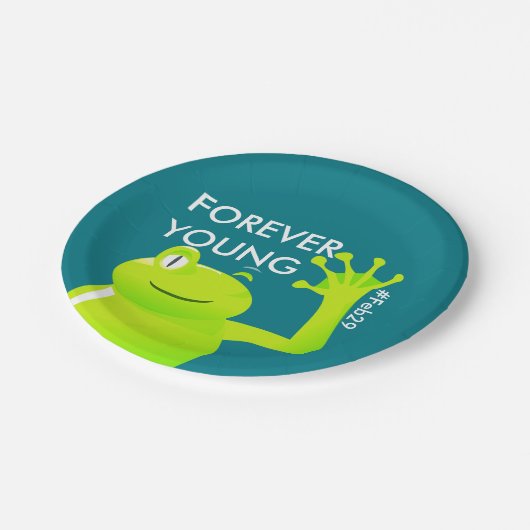 Borden voor Baby op papier van topjaar/lebendag Papieren Bordje (Gekanteld)