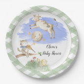 Borden voor baby shower van moedergans papieren bordje (Voorkant)
