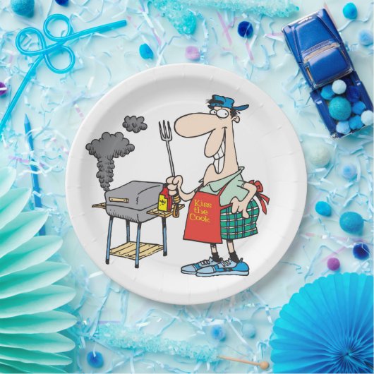 Borden voor barbecuespapier papieren bordje (Feest)