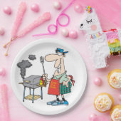 Borden voor barbecuespapier papieren bordje (Feest)