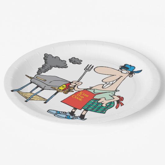 Borden voor barbecuespapier papieren bordje (Gekanteld)