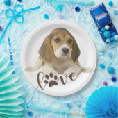 Borden voor beagelpapier papieren bordje (Feest)