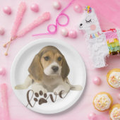 Borden voor beagelpapier papieren bordje (Feest)