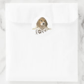 Borden voor beagelpapier ronde sticker (Tas)
