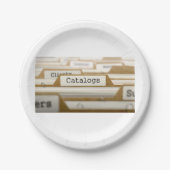 Borden voor bestandsmappen papieren bordje (Voorkant)