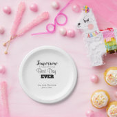 Borden voor beste dagelijkse repetitie op basis va papieren bordje (Feest)