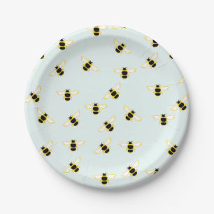 Borden voor bijenpapier papieren bordje