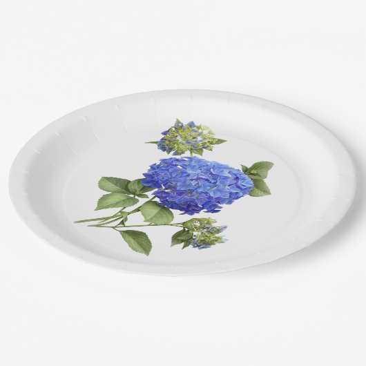 Borden voor blauw brandkranen papieren bordje (Gekanteld)