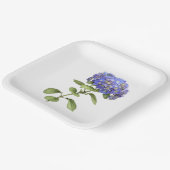 Borden voor blauw brandkranen papieren bordje (Gebogen)