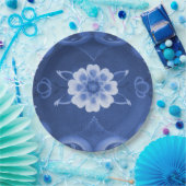 Borden voor blauw en wit rozingpapier papieren bordje (Feest)