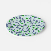 Borden voor blauwe bosbessen papieren bordje (Gekanteld)