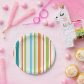 Borden voor blauwgroen, Oranje en groenboek Papieren Bordje (Feest)