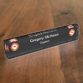 Borden voor brandweerkapitein Desk Name Naambordje (Zijkant)