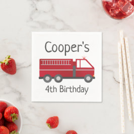 Borden voor brandweerpapier voor brandweerlieden o servet