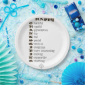 Borden voor briefpapier van de Thanksgiving Papieren Bordje (Feest)