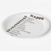 Borden voor briefpapier van de Thanksgiving Papieren Bordje (Gekanteld)