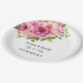 Borden voor bruiloft papieren bordje (Gekanteld)