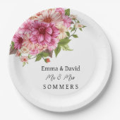 Borden voor bruiloft papieren bordje (Voorkant)