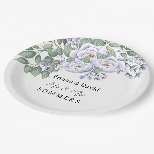 Borden voor bruiloft papieren bordje (Gekanteld)