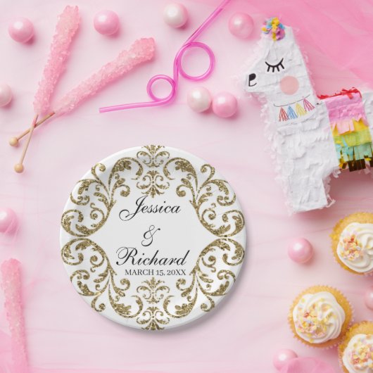 Borden voor bruiloft papieren bordje (Feest)