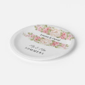 Borden voor bruiloft papieren bordje (Gekanteld)