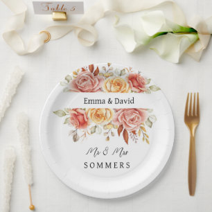 Borden voor bruiloft papieren bordje