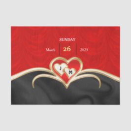 Borden voor bruiloft tissuepapier