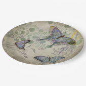 Borden voor butterfly-tuinpapier papieren bordje (Gekanteld)