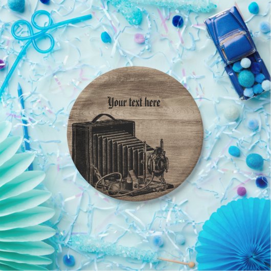 Borden voor  camera Silhouette Paper Papieren Bordje (Feest)