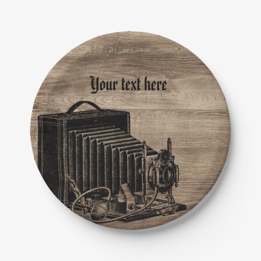 Borden voor  camera Silhouette Paper Papieren Bordje (Voorkant)