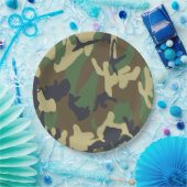 Borden voor camouflage-papier papieren bordje (Feest)