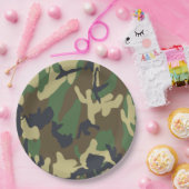 Borden voor camouflage-papier papieren bordje (Feest)