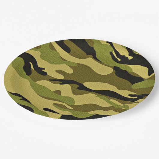 borden voor camouflagepapier papieren bordje (Gekanteld)