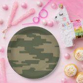Borden voor camouflagepapier papieren bordje (Feest)