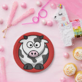 Borden voor cartoon Koe Papieren Bordje (Feest)