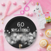 Borden voor champagne en Sparkler 60- en sensation Papieren Bordje (Feest)