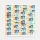 Borden voor Cheerful Balloons Celebration Paper Servet (Voorkant)