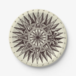 Borden voor compact Roos Papieren Bordje