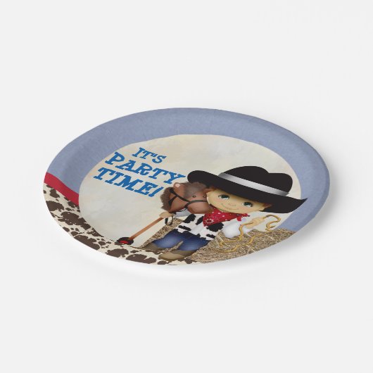 Borden voor cowboypapier papieren bordje (Gekanteld)
