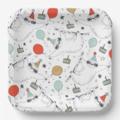 Borden voor crèmebladerendag papieren bordje (Voorkant)