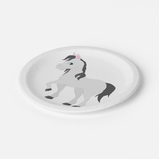 Borden voor Cute Horse Paper Papieren Bordje (Gekanteld)