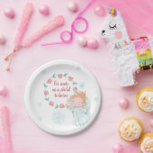 Borden voor Cute Kerstangel Papieren Bordje (Feest)