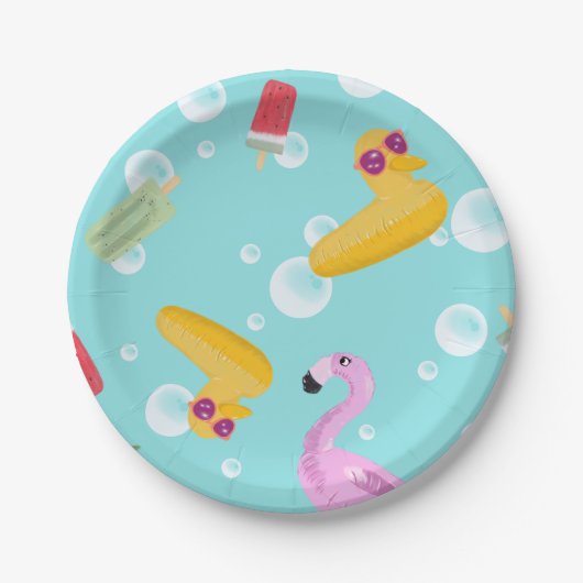 Borden voor de zomer papieren bordje (Voorkant)