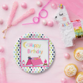 Borden voor dessert glamping papieren bordje (Feest)