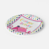 Borden voor dessert glamping papieren bordje (Gekanteld)